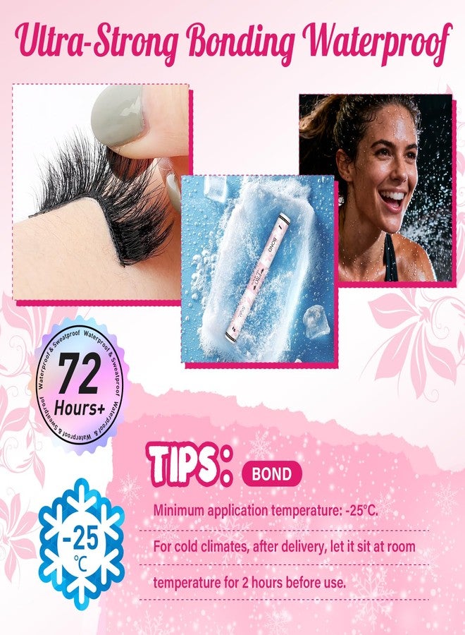 برو لاش بيوتي غراء الرموش الشفاف من برولاش بيوتي، لاصق ومثبت للرموش، سريع الجفاف، مقاوم للماء، ثبات قوي، يدوم لأكثر من 72 ساعة (10 مل، لاصق ومثبت شفاف) - Image 5